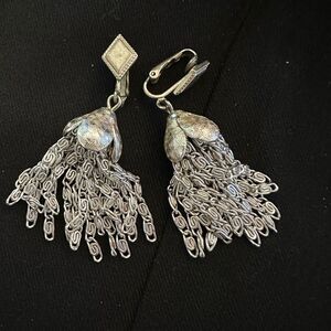 Vintage Signed 1960s Sarah Coventry Multi Chain Earring's